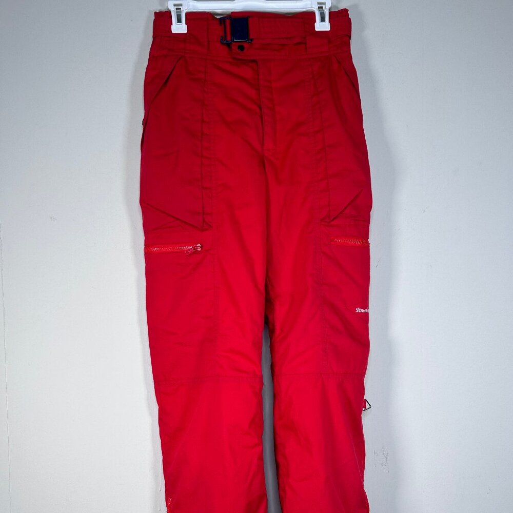 Powderhorn Ski Pants Women's 32 Red 3M Thermal Insulation Winter USA